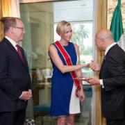 La Principessa Charlene insignita dell’onorificenza di Cavaliere di Gran Croce dell'Ordine della Stella d'Italia