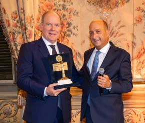 Il Principe Alberto di Monaco in visita a Roma