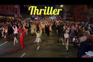 Thriller di Michael Jackson accompagna la parata di Halloween a New York: il video spettacolare