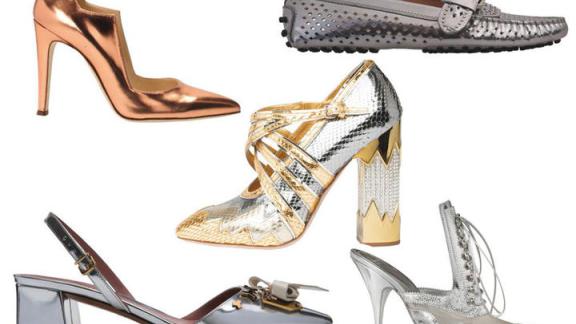 Scarpe metallizzate, per essere alla moda 