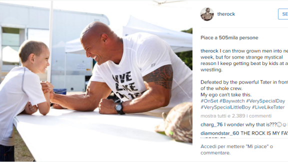 Gabriel "Tater" realizza il suo sogno e incontra The Rock