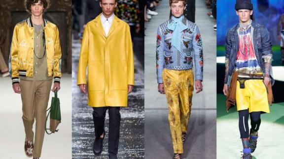 Per l'uomo, il colore estivo sarà il giallo 