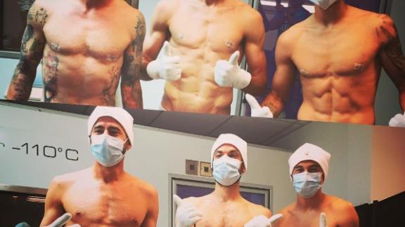 Gli Azzurri in cryoterapia
