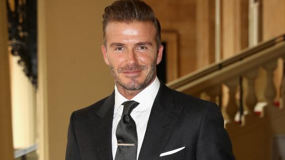 David Beckham incontra la Regina Elisabetta a Buckingham Palace
