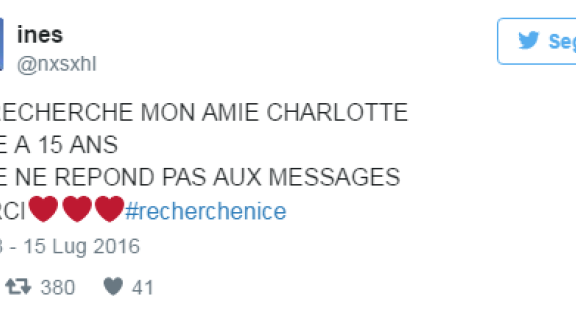 #RechercheNice. Un hashtag per ritrovare amici e parenti dispersi dopo la strage