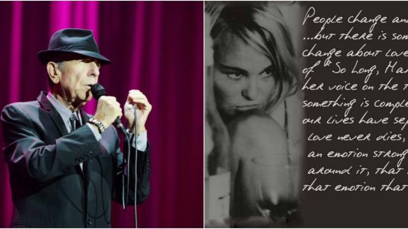 L'addio di Leonard Cohen alla sua musa Marianne