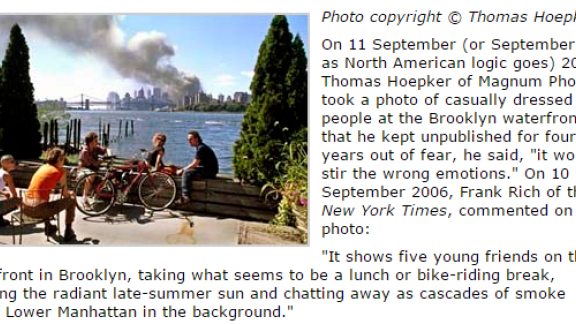 11 settembre 2001. La foto più discussa del momento dell'attentato alle Twin Towers