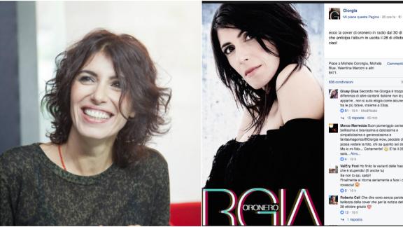 Giorgia svela la copertina del singolo "Oronero"