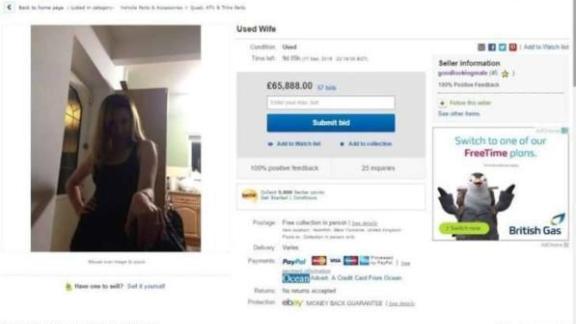 Mette la moglie in vendita su Ebay: ecco la divertente storia inglese!