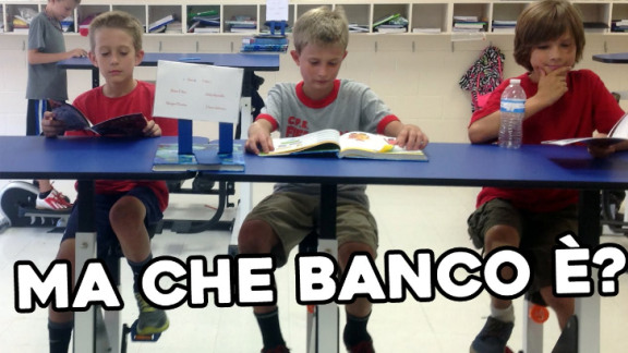 La bici banco per piccoli studenti iperattivi
