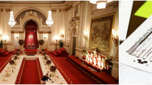 Assunzioni aperte a..  Buckingham Palace!