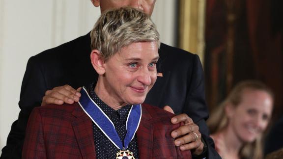 Medaglia presidenziale della libertà. L'emozione di Ellen DeGeneres