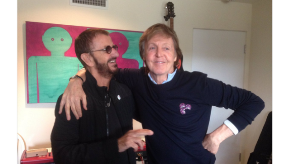Paul McCartney e Ringo Starr insieme in studio