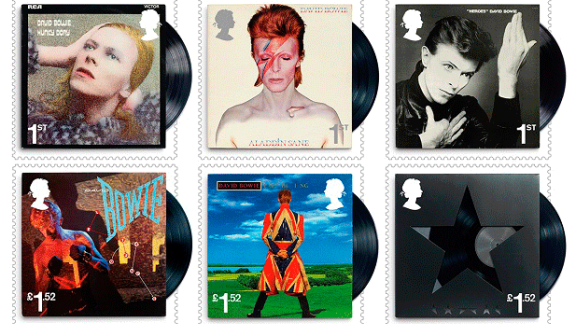 I francobolli dedicati a David Bowie inviati nella stratosfera