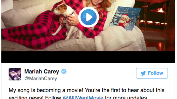 Mariah Carey: la sua hit natalizia "All I Want For Christmas Is You" diventa un film!