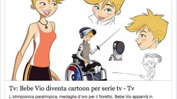 Bebe Vio in versione cartoon