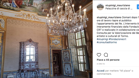 Arte e splendore: riaperto al pubblico l'Appartamento del Re a Stupinigi
