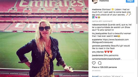 Madonna va a vivere in Portogallo. Per seguire la carriera calcistica del figlio David