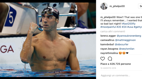 Michael Phelps. Gara con uno squalo bianco