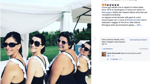 Laura Pausini conquista il web con il suo nuoto sincronizzato