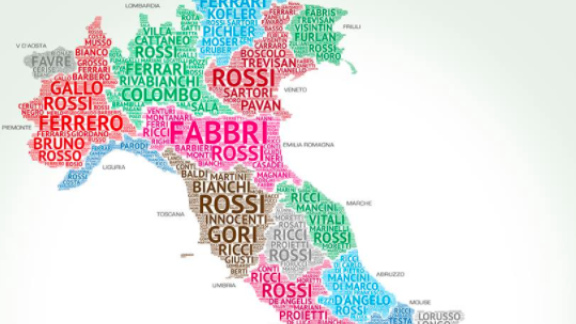 Quali sono i 20 cognomi più diffusi in Italia? Scoprilo nella mappa