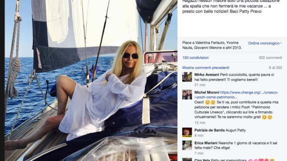 Patty Pravo si è rimessa!