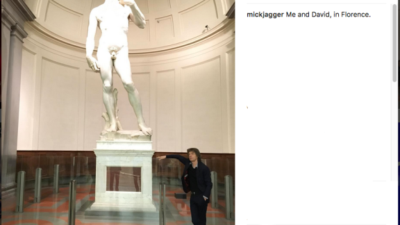 E Mick Jagger sfida il David!