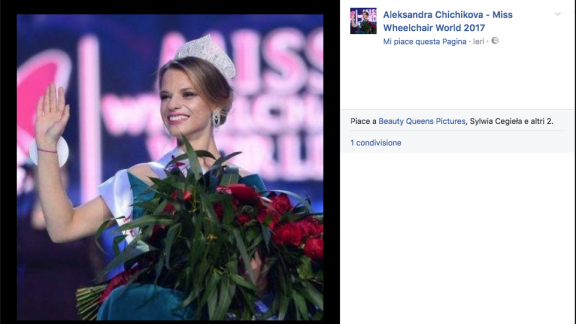 Eletta la prima Miss Mondo in sedia a rotelle