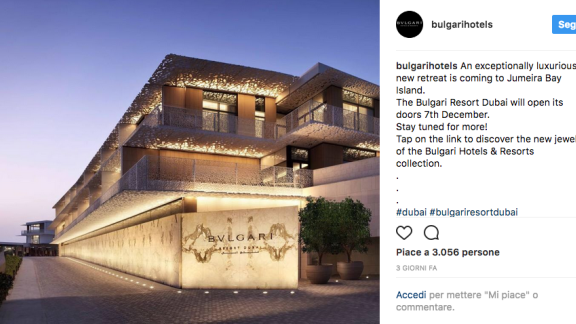 Mozzafiato: Bulgari apre un resort a Dubai