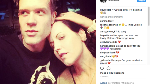 Dolores O'Riordan: il commosso ricordo del fidanzato