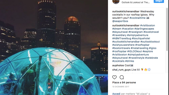 Che ne dite di un cocktail nell'igloo?