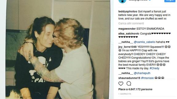 Ed Sheeran esce allo scoperto: fidanzamento ufficiale con Cherry Seaborn