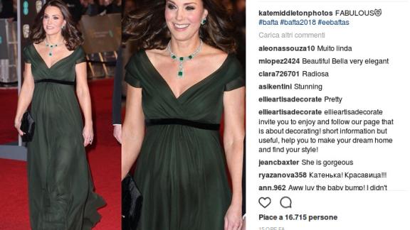Polemica Kate Middleton: perché è apparsa in verde alla cerimonia dei BAFTA?