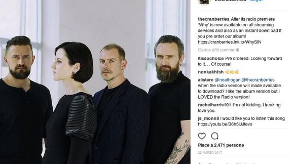 Cranberries: arriva il nuovo album con canzoni inedite di Dolores