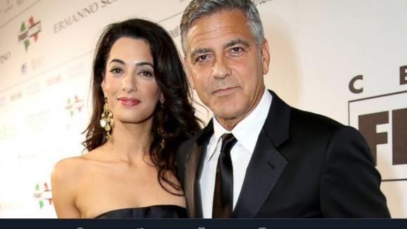 Amal Clooney: «I gemelli hanno detto ‘mamma’. Merito di George»