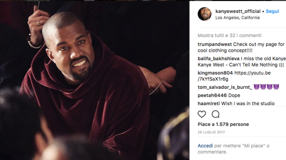 Kanye West approva Trump.  E perde 9 milioni di fan
