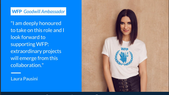 Laura Pausini ambasciatrice del World Food Programme