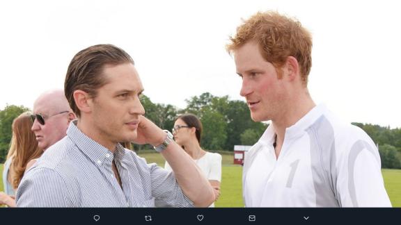 Il principe Harry e l’attore Tom Hardy sono ottimi amici