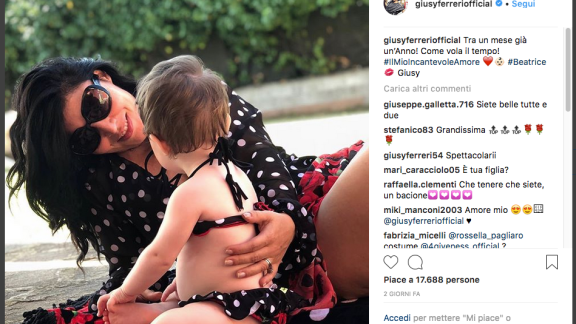 Giusy Ferreri: la foto con la figlia Beatrice