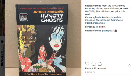 Bourdain: a ottobre esce la sua graphic novel Hungry Ghost