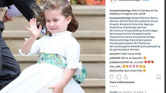Baby Charlotte e l'incredibile somiglianza  con la nipote di Lady Diana