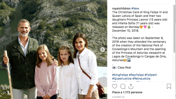 Natale 2018: gli auguri della Famiglia Reale di Spagna