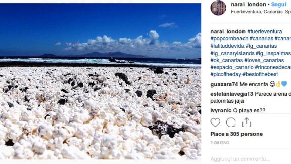 La spiaggia dei pop corn? Esiste davvero e si trova alle Isole Canarie!