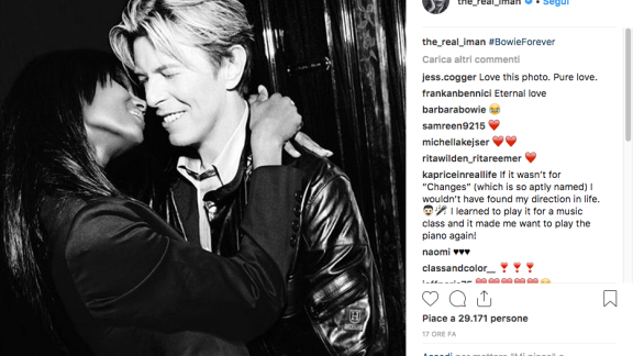 David Bowie: il ricordo della moglie Iman