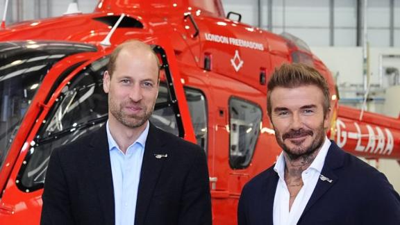 Il Principe William e David Beckham insieme per la London Air Ambulance