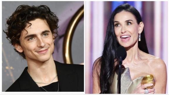 Demi Moore e Timothée Chalamet candidati agli Oscar 2025