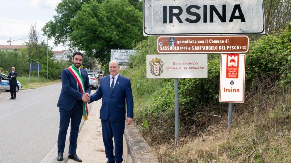 Il Principe Alberto di Monaco torna in Italia. Viaggio a Irsina e Pompei