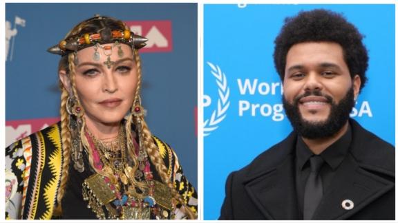 Madonna e Abel The Weeknd Tesfaye insieme