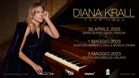 Diana Krall: l'unico concerto italiano