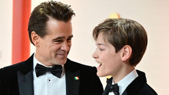 Colin Farrell e il figlio: la bellissima passerella agli Oscar
